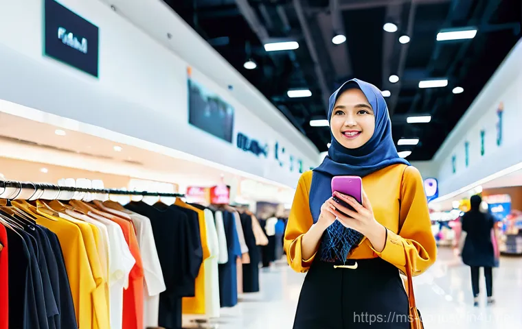 행동 경제학 vs 감정 경제학 - **A Vibrant Malaysian Mall Sale with FOMO and Social Proof:**
    A young Malaysian woman, in her ea...