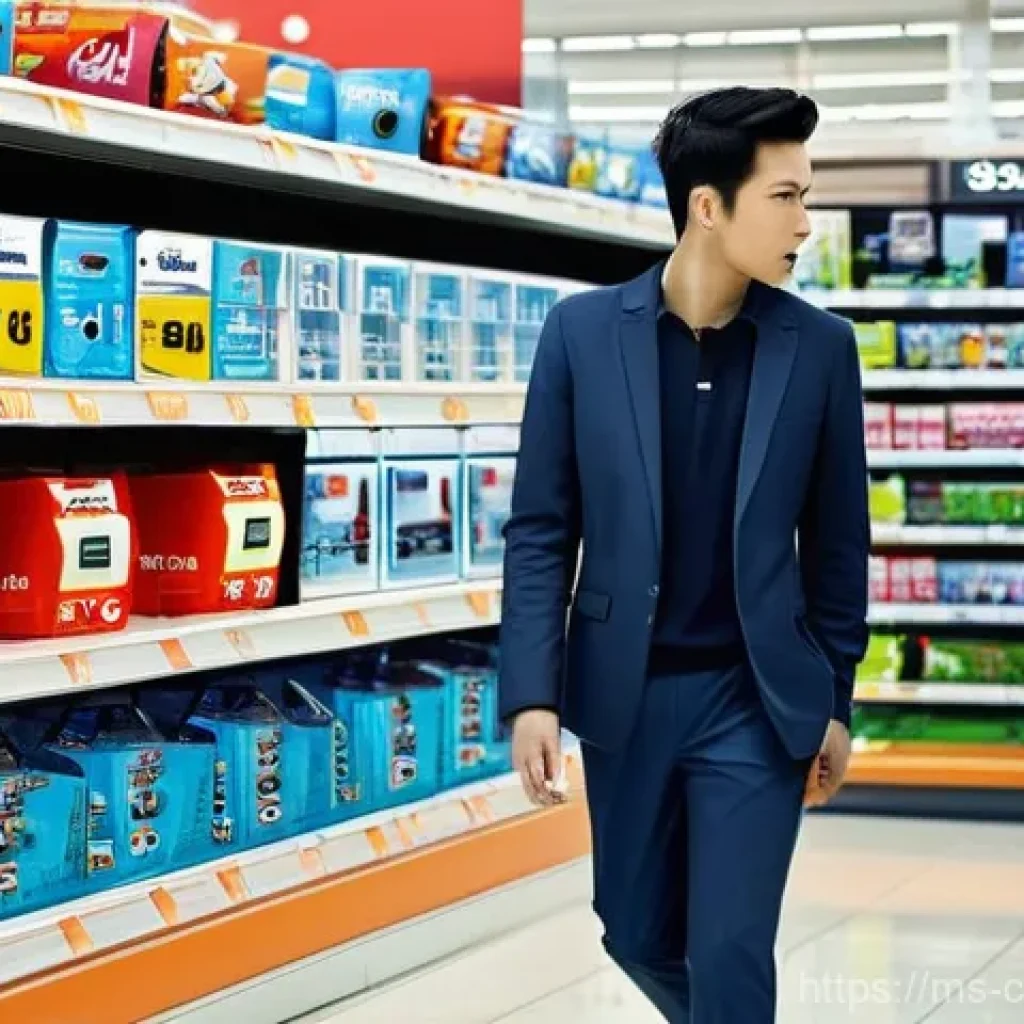 소비자 불안과 감정적 구매 - **Prompt 1: The Temptation of Impulse Buying**
"A young adult, perhaps in their late 20s, fully ...