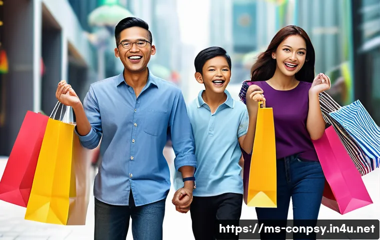 감정 경제학적 소비자 행동 연구 - 11 Mega Sale." The scene is filled with diverse Malaysian shoppers of all ages, dressed in modern, c...