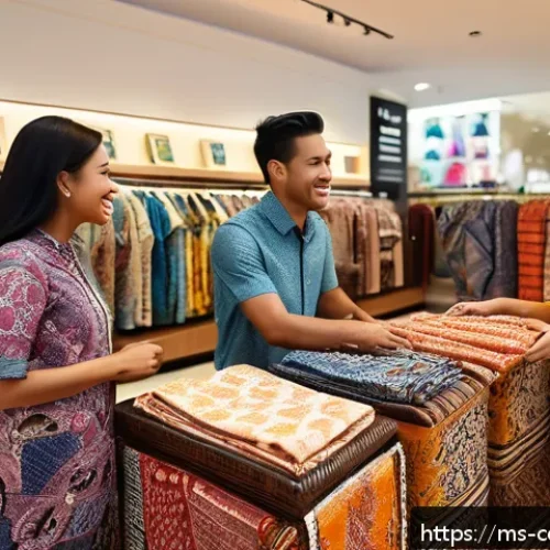 소비자 만족도와 감정의 상관성 - A warm and inviting Malaysian boutique store interior featuring a friendly sales assistant personall...