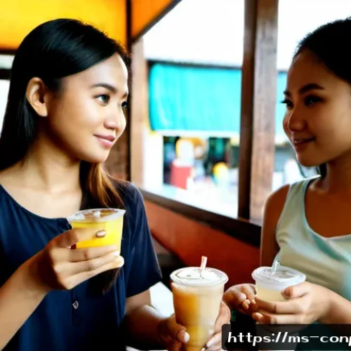 심리적 요소를 고려한 가격 책정 - Photorealistic Malaysian neighbourhood café counter at golden morning light, a thoughtful young Mala...